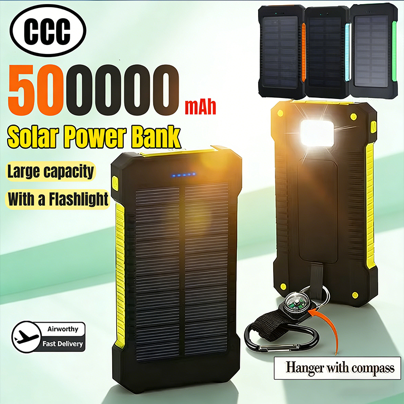 Solar Emergency Charger - 500000 mAh Solar Power Bank Große