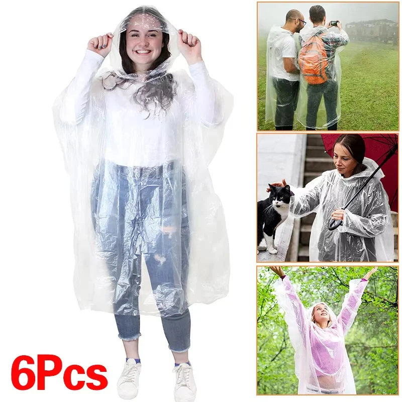 6 Stück Einweg-Regenmantel, wa – Emergency Poncho Rain Bewertung und Preis