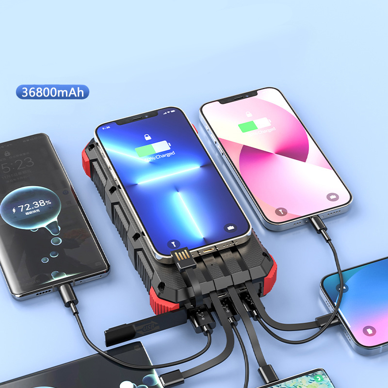 Solar Power Bank 36800mAh mit  – Solar Emergency Charger Bewertung und Preis