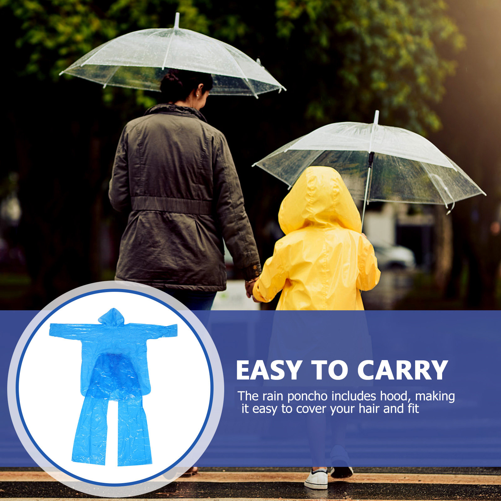 Notfall-Regenponcho-Set, durch – Emergency Poncho Rain Bewertung und Preis