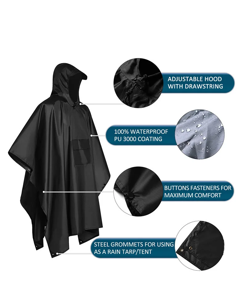 2026 Für Camping und Wandern 3 – Emergency Poncho Rain Bewertung und Preis