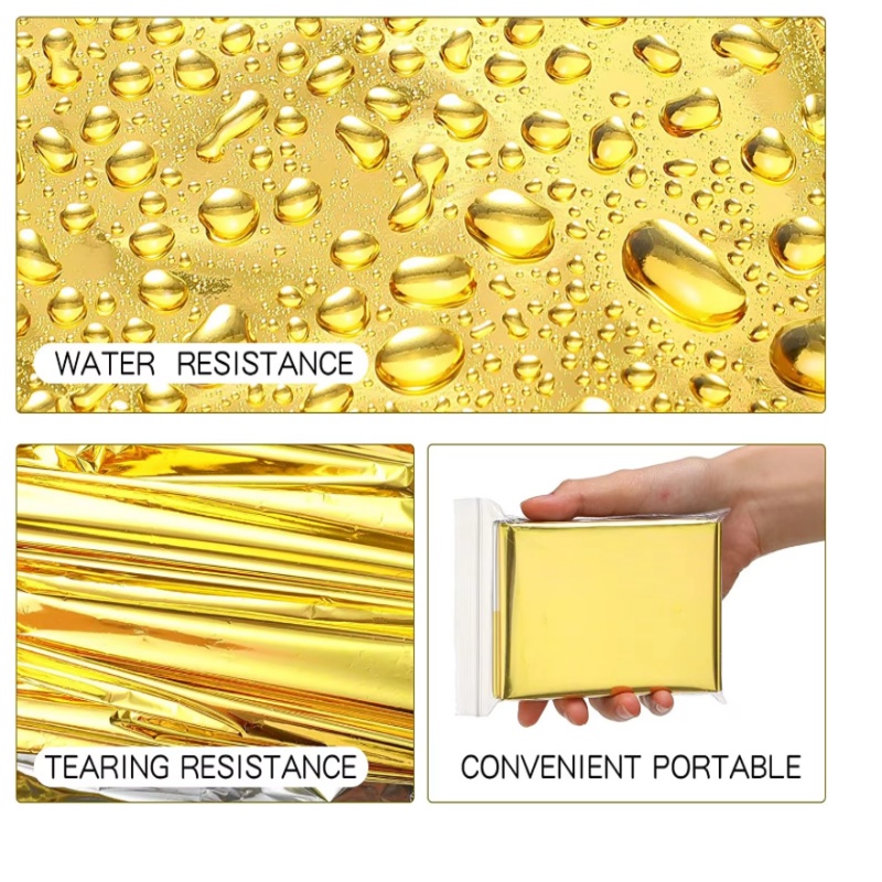 Gold-Silber Mylar Thermische Ü – Survival Blanket Reflective Bewertung und Preis